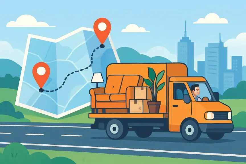 نقل الأثاث بين المدن: كيف تخطط للمسافات الطويلة بأقل خسائر